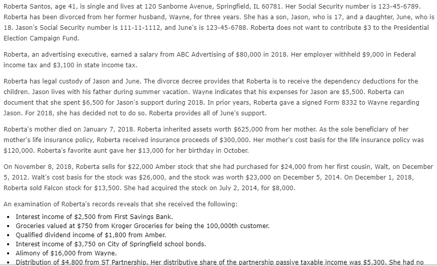  Roberta Santos, age 41, is single and lives at 120 Sanborne