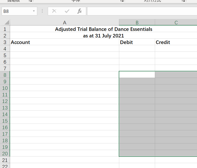 help me to do journal template, ledger template, Transaction analysis and Adjusuted
