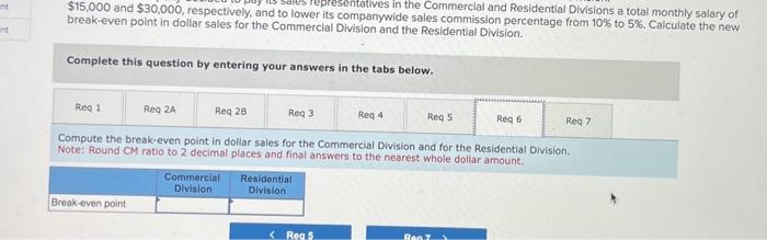 managers could use to calculate their break-even points and make decisions. She