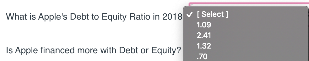 answer the following questions. What is Apple's Net Working Capital in 2018?