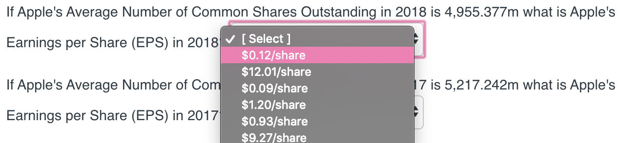 in 2018? [Select] Is Apple financed more with Debt or Equity? (Select]