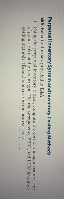 the inventory, purchases, and sales of a single product for a recent