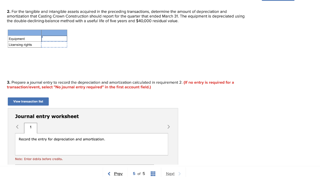 journal entries for each of the transactions. (If no entry is required