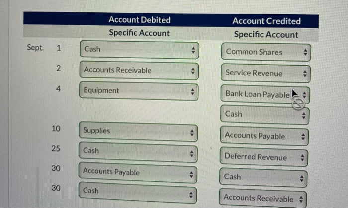 the Ivanhoe Corporation during its first month of operations are presented below: