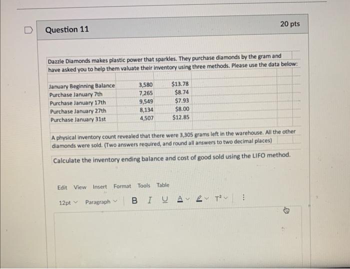 neee help and answer Dazzle Diamonds makes plastic power that sparkles. They