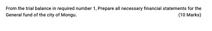 of Mongu as of December 31, 20x0, after closing entries: Debt Credit