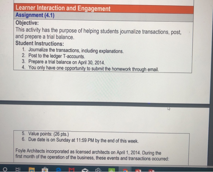  Learner Interaction and Engagement Assignment (4.1) Objective: This activity has the
