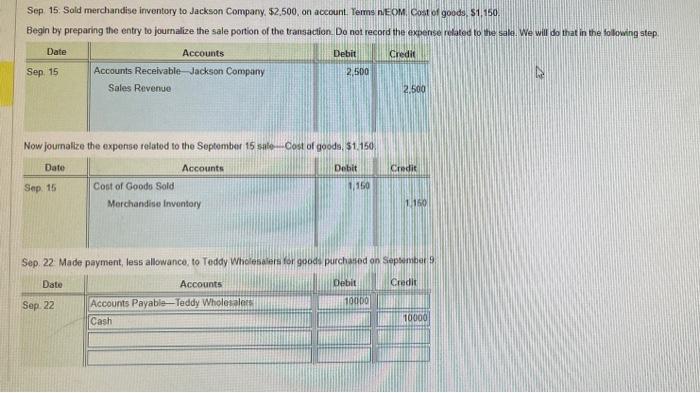 that was wrong as well . \begin{tabular}{ll} \hline Sep. 3 & Purchased