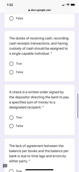 debit Petty Cash for $94, and credit Cash for $94.* True False