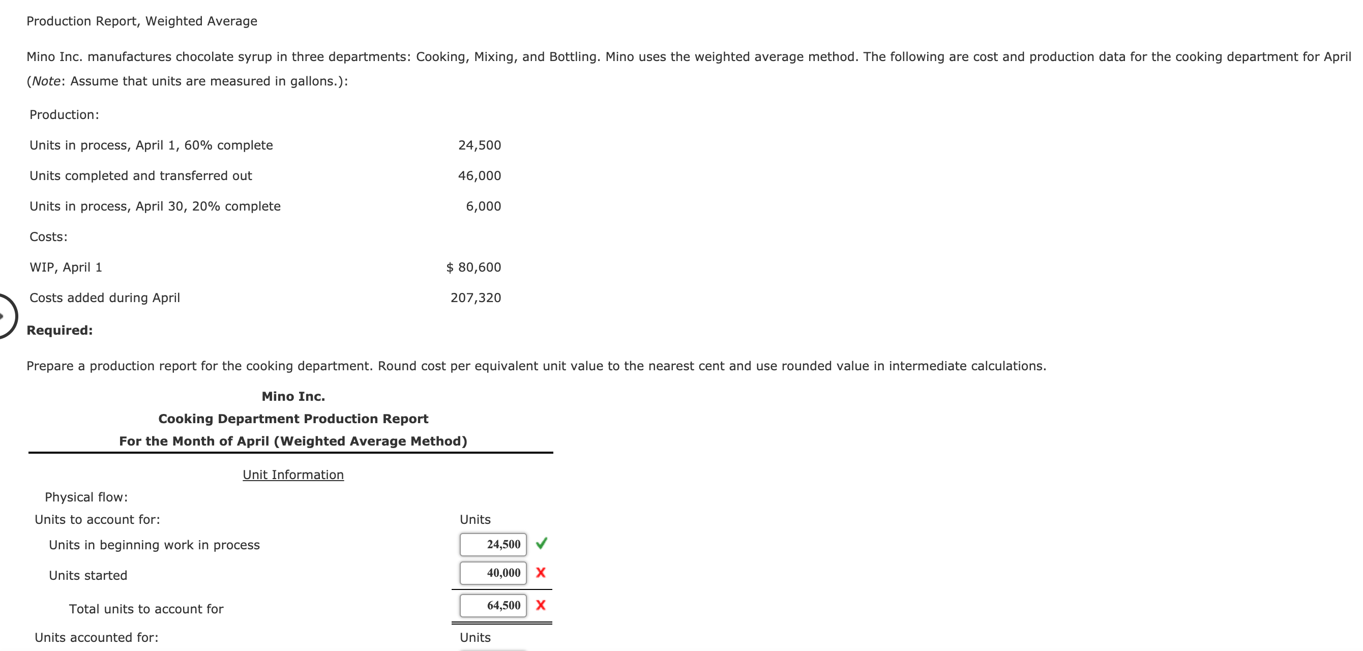  How do you get the Unit Started & Total Units to