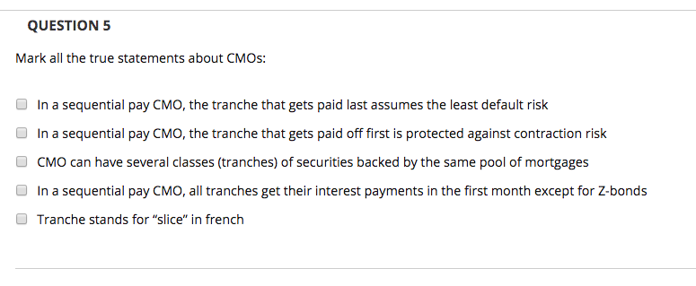 0.4% a year for this security. Mark all statements that are true: