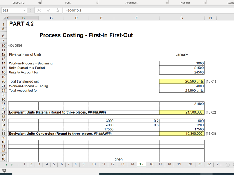 F G H K 5 6 9 6 Process Costing - First-In