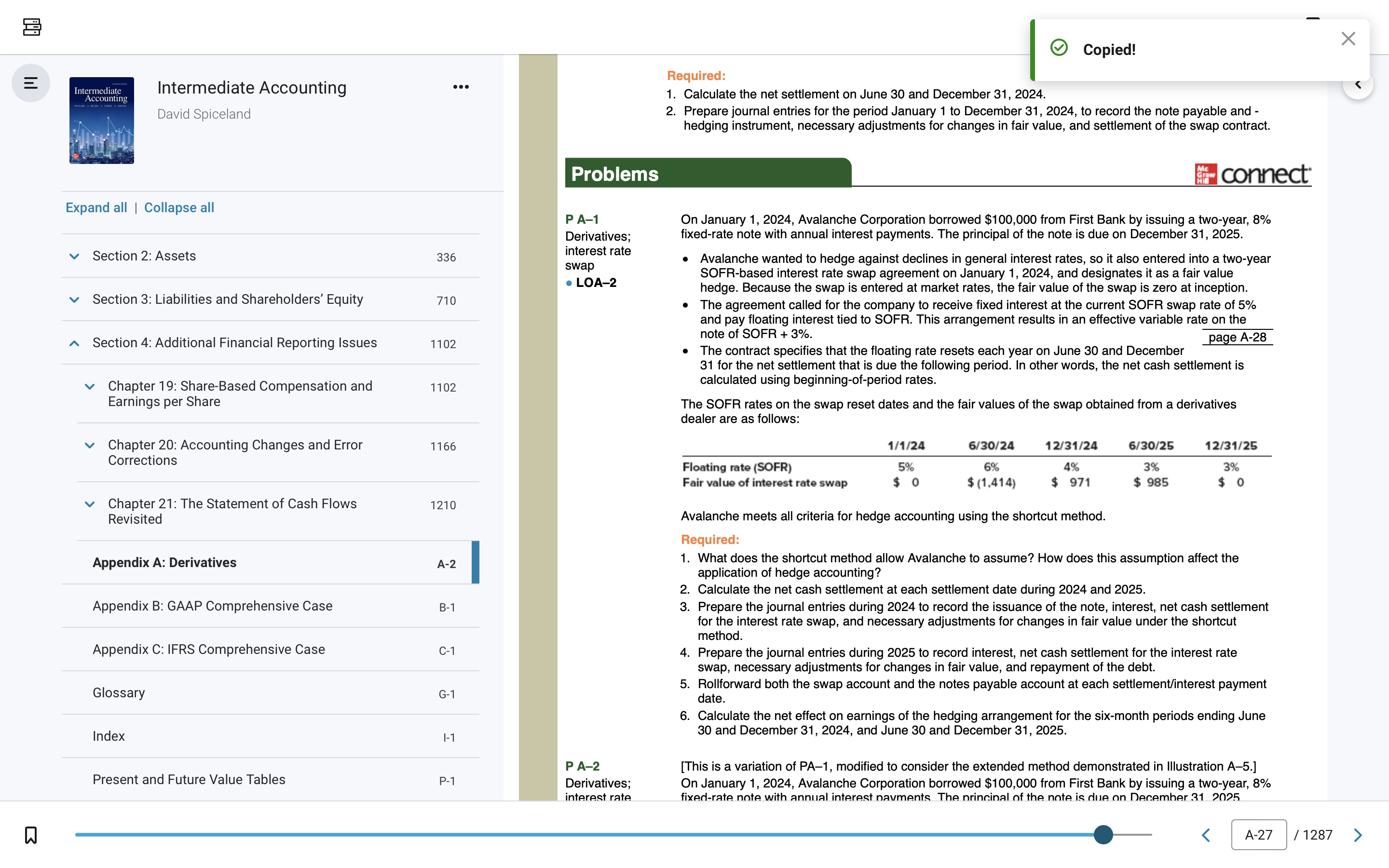  On January 1,2024, Avalanche Corporation borrowed $100,000 from First Bank by