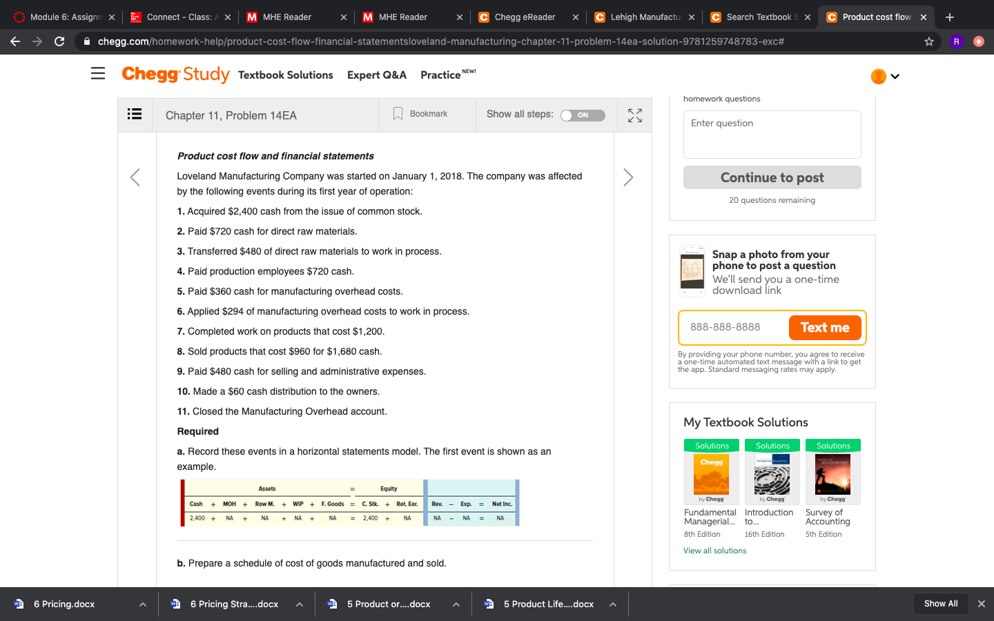  Module 6: Assignn X Connect - Class: M MHE Reader M