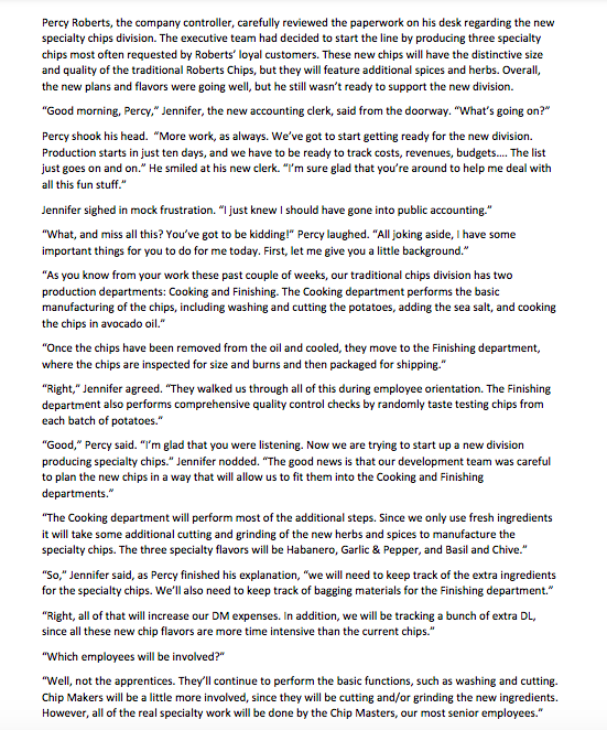 Percy Roberts, the company controller, carefully reviewed the paperwork on his