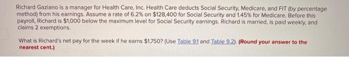  Richard Gaziano is a manager for Health Care, Inc. Health Care