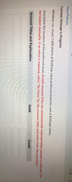  -725 View Policies Current Attempt in Progress Windsor, Inc. issues 7,600