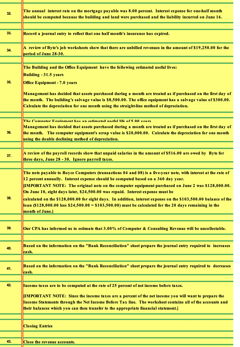 where to get the information from to do them. The subject is