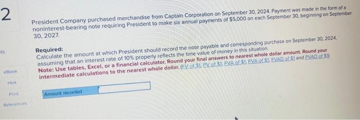 30 , 2039 (15 years). The market rate of interest for similar