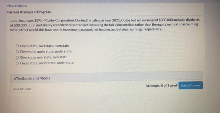  View Policies Current Attempt in Progress Judd, Inc, owns 35% of