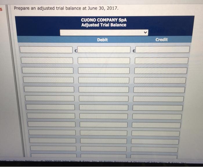 30, 2017 Account Number Debit Credit 101 Cash 6,045 112 Accounts Receivable