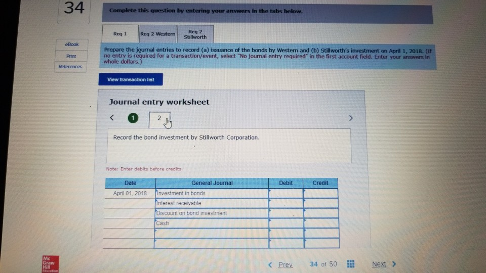 straight-line method; adjusting entries u On April 1, 2018, Western Communications Corporation