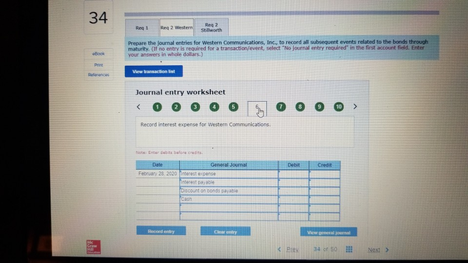 record (a) issuance of the bonds by Western and (b) Stillwort h's