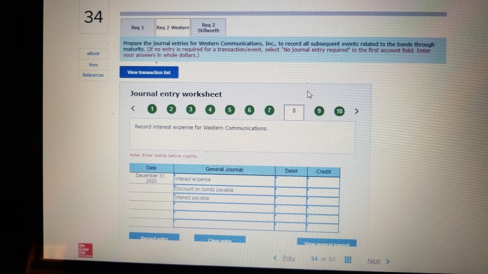 firms to record all subsequent events related to the bonds through m