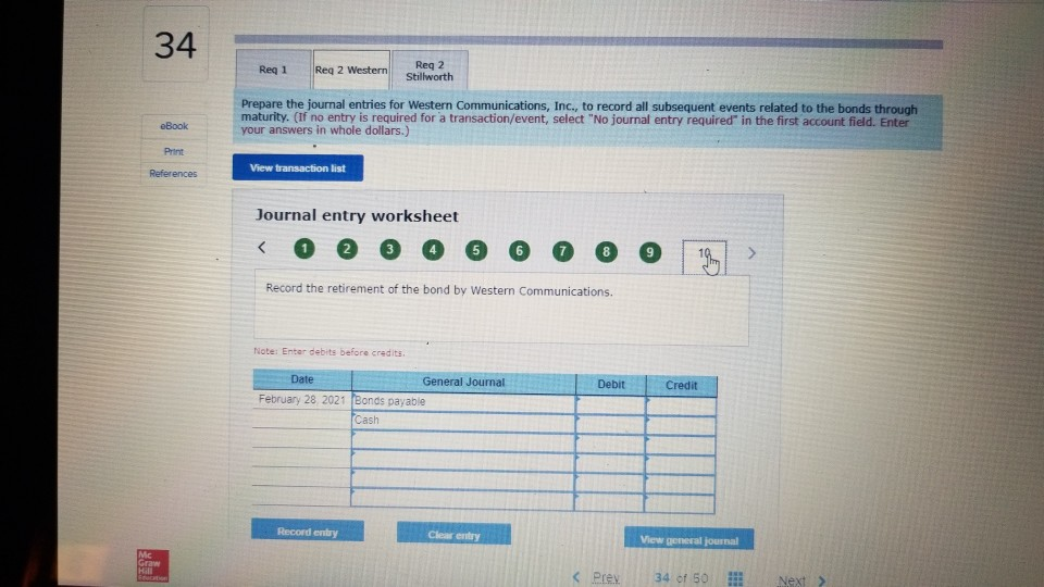 2 Western Stillworth Prepare the journal entries to record (a) issuance of