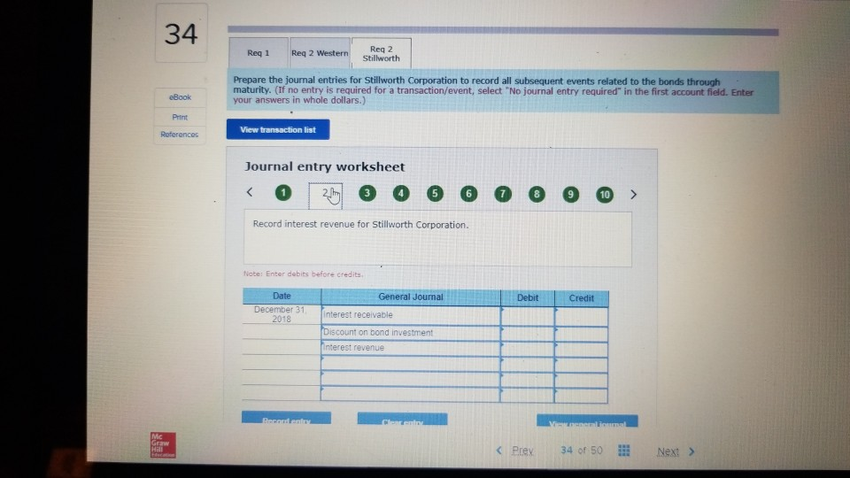dollars.) is required for a transaction/event, select No journal entry required" in