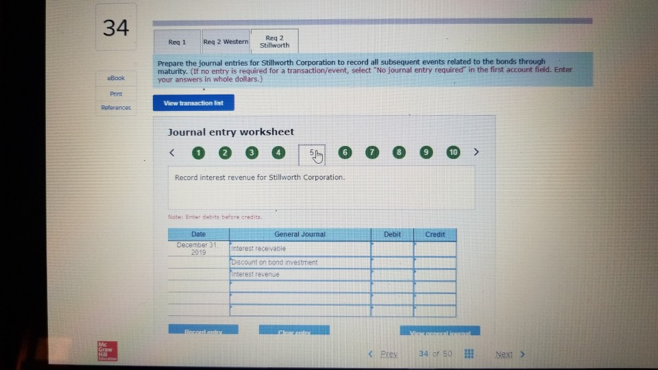 Discount on bonds payable Bonds payable Interest payable Complete this question by