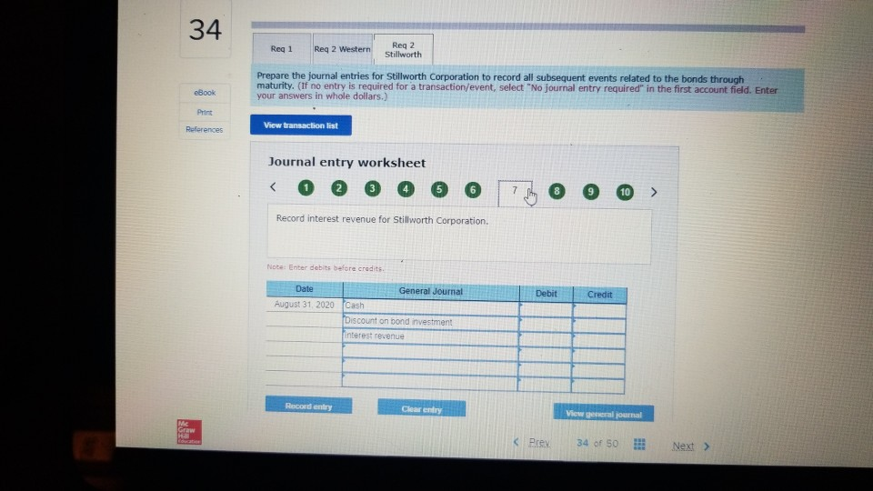 2 Stillworth eBook Print References Prepare the journal entries to record (a)