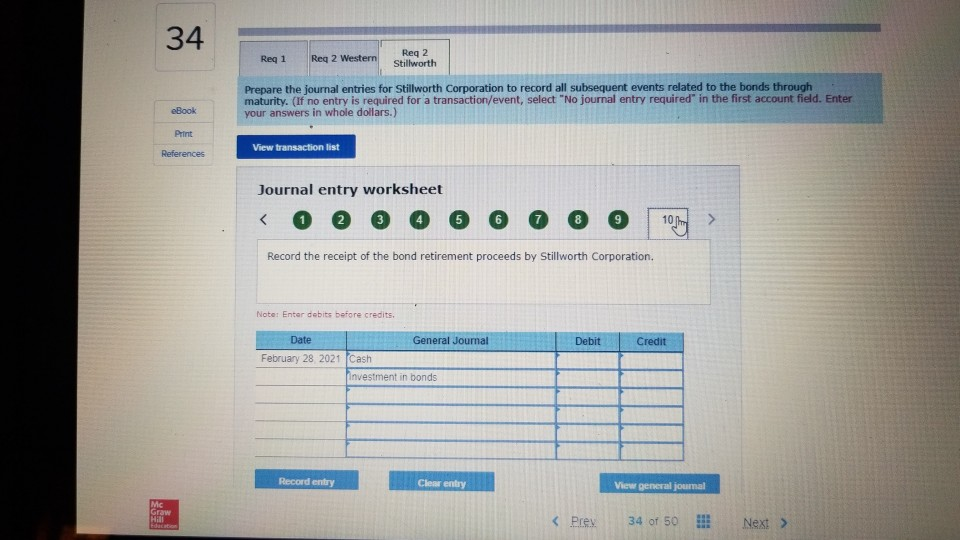 journal entry required" in the first account field. Enter your answers in