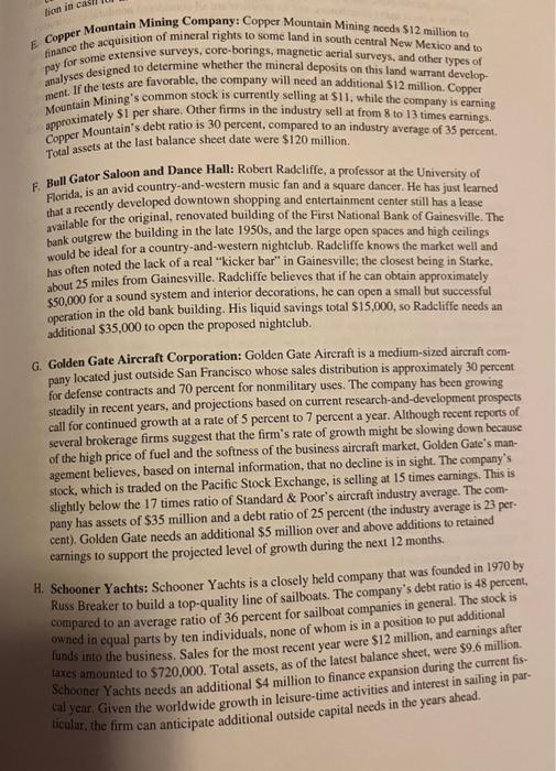:rights offering convertible debentures factoring (factoring is the selling of a firms