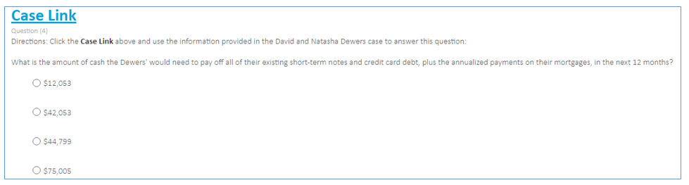 Case Link listed below: Case Link Question (4) Directions: Click the