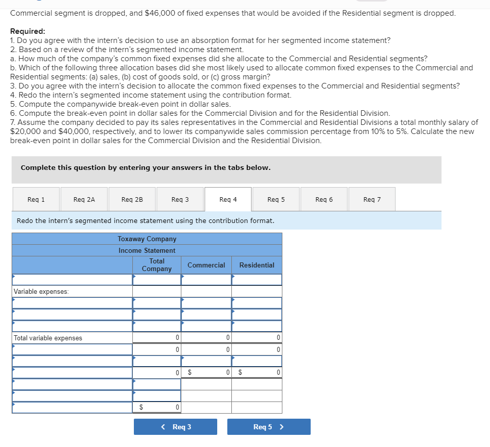 The company's total fixed expenses include $73,500 of common fixed expenses that
