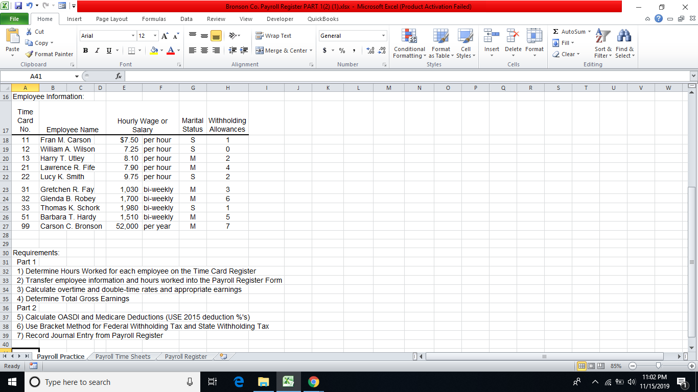 and entry payroll tax expense - 2 X - x Insert Delete