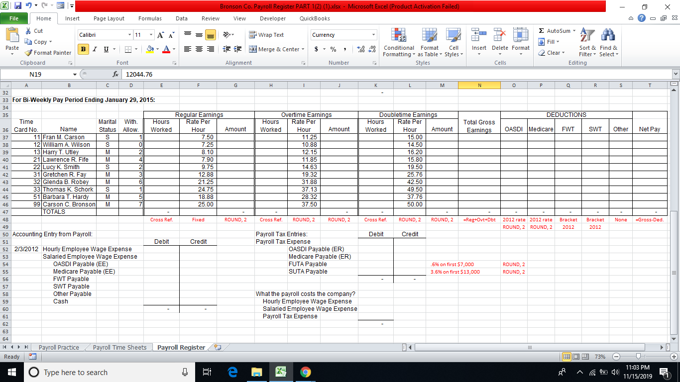 Data Review View Developer QuickBooks % Cut Arial 12 - AA =