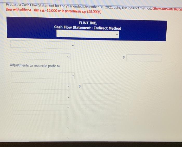 Sheet 2021 2020 Cash $ 96,830 $45.750 Accounts receivable 90.620 35.750 Inventory