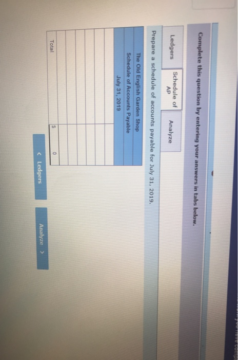 journal prepared and part 1. 3. prepare a schedule of accounts payable