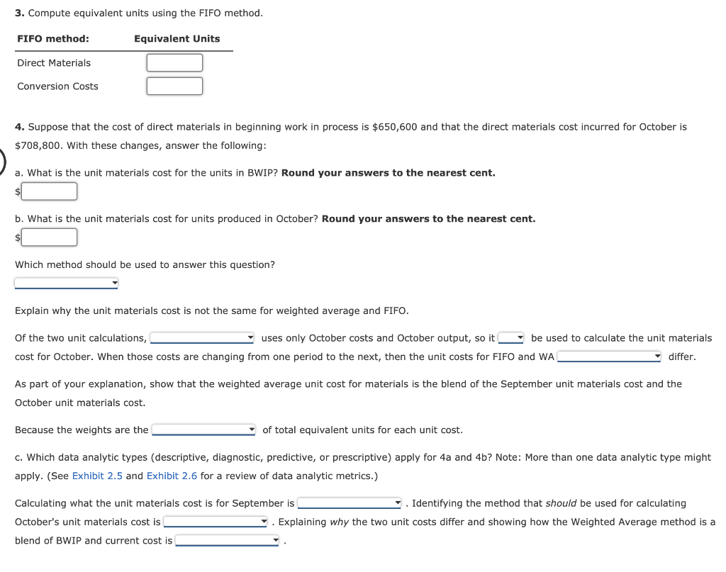 manufactures a product that passes through two processes: Fabrication and Assembly. The