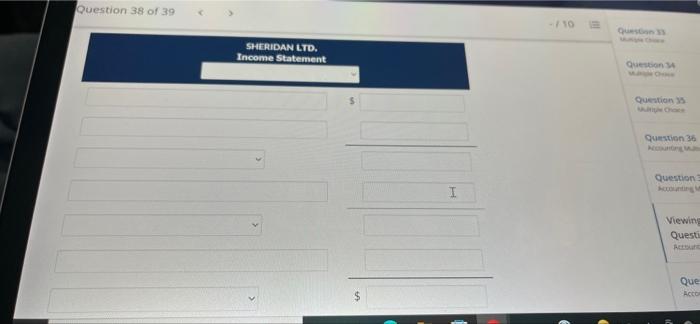 Sheridan Ltd. has a September 30 fiscal year end and a 15%