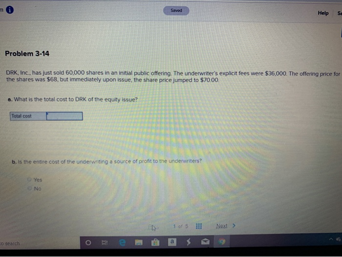  Saved Help Se Problem 3-14 DRK, Inc., has just sold 60,000