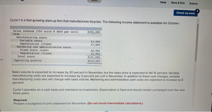  Help Save & Exit Submit Check my work Cycle-1 is a