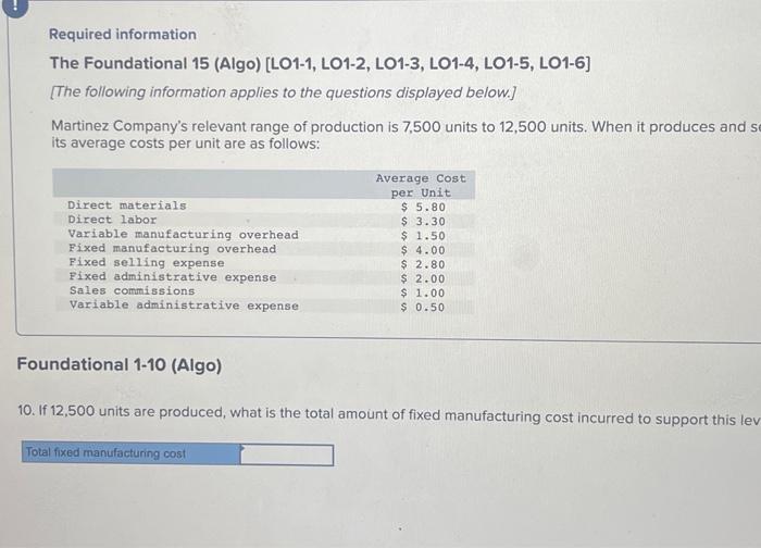 LO1-5, LO1-6] [The following information applies to the questions displayed below.] Martinez