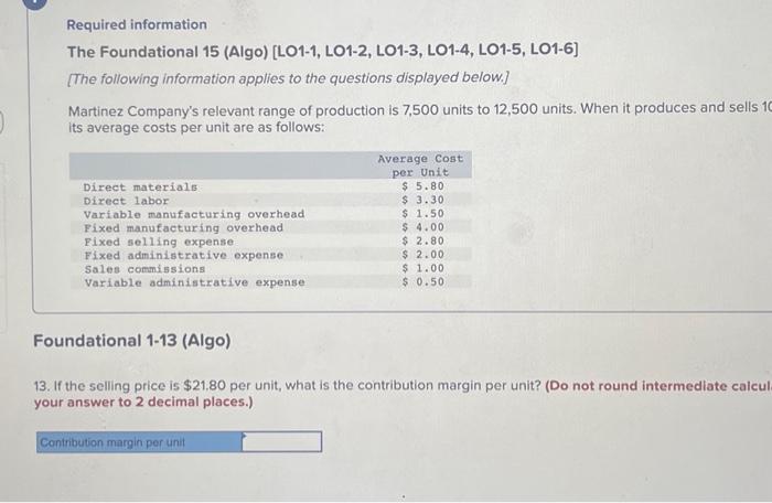1-2 (Algo) 2. For financial accounting purposes, what is the total amount