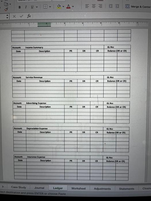 \hline & & & & & \\ \hline \end{tabular} \begin{tabular}{|c|c|c|c|c|c|} \hline Account: