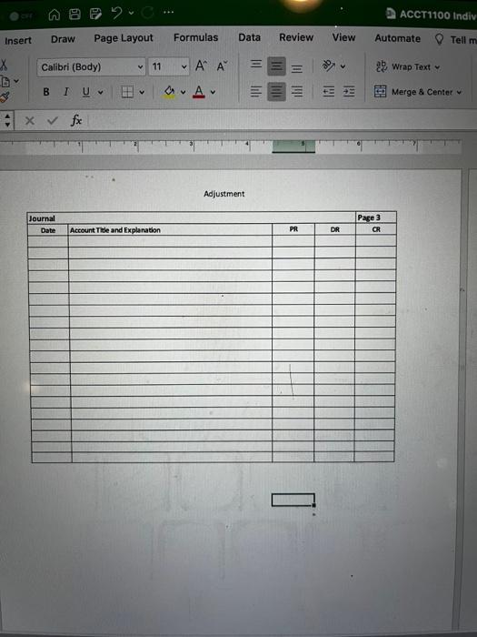 & & & & \\ \hline \end{tabular} \begin{tabular}{|c|c|c|c|c|c|} \hline Account & Rent