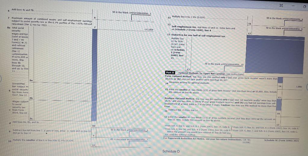 to be used on Form 1040. Somas of the data intormation will