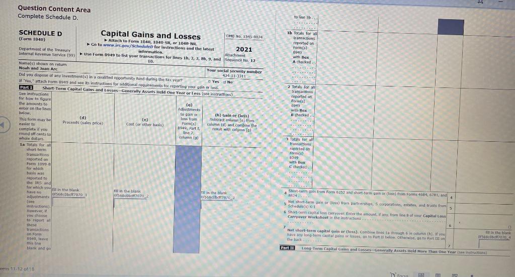 be neproduced in the ather parts for conveninser. Enter all amounts as